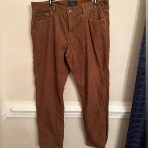 Men’s 38x32 Lucky Brand Corduroy Pants - 221 Original Straight Style Brown